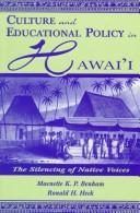 Cover for Culture and educational policy in Hawaiʻi