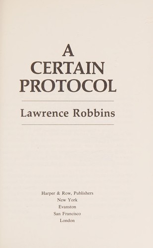 Cover for A certain protocol