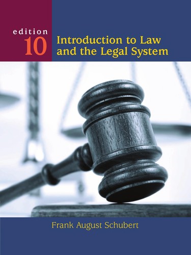 Cover for Introduction to law and the legal system