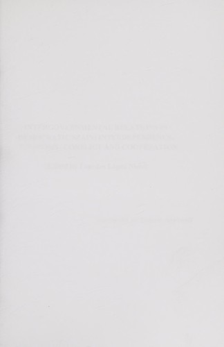 Cover for Intergovernmental relations in democratic Spain