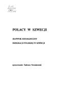 Cover for Polacy w Szwecji