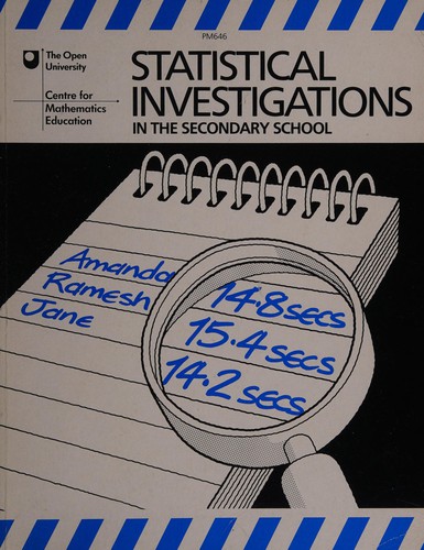 Cover for Statistical investigations in the secondary school