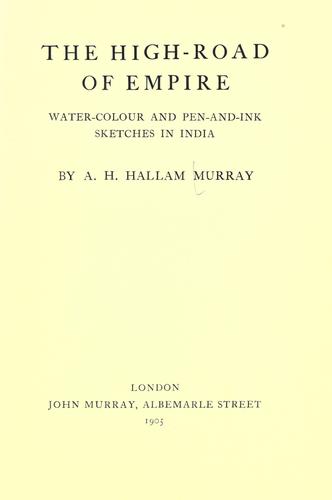 Cover for The high-road of empire