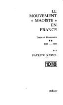 Cover for Le mouvement "maoïste" en France