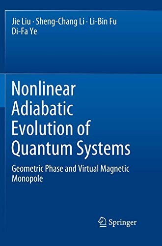 Cover for Nonlinear Adiabatic Evolution of Quantum Systems