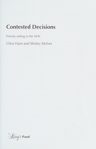 Cover for Contested Decisions