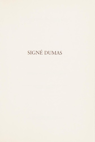 Cover for Signé Dumas
