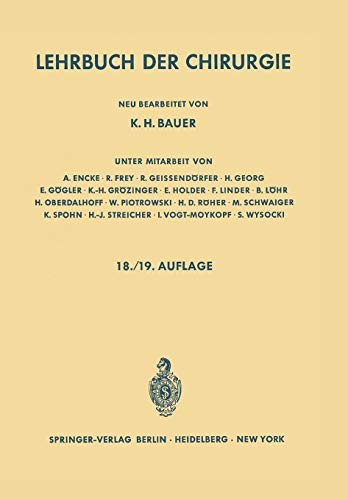 Cover for Lehrbuch der Chirurgie