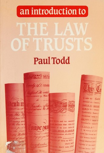 Cover for An introduction to the law of trusts