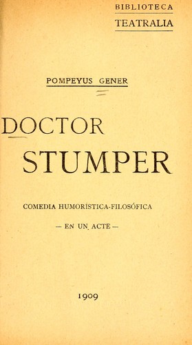 Cover for Doctor Stumper