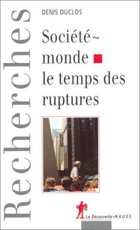 Cover for Société-Monde 