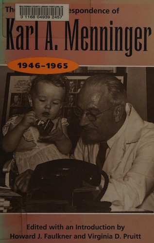 Cover for The selected correspondence of Karl A. Menninger, 1946-1965
