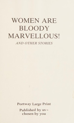 Cover for Women are bloody marvellous!