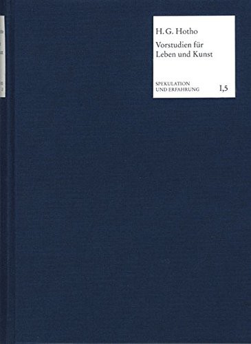 Cover for Vorstudien Fur Leben Und Kunst
