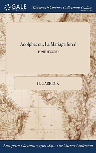 Cover for Adolphe
