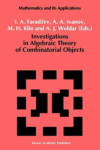 Cover for Investigations in Algebraic Theory of Combinatorial Objects