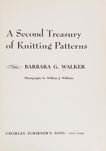 Cover for A Second Treasury of Knitting Patterns