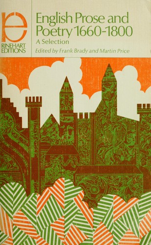 Cover for English prose and poetry, 1660-1800
