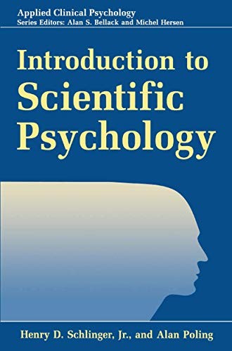 Cover for Introduction to Scientific Psychology