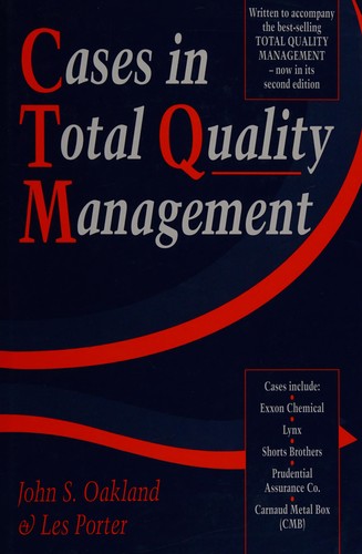 Cover for Cases in total quality management