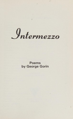 Cover for Intermezzo