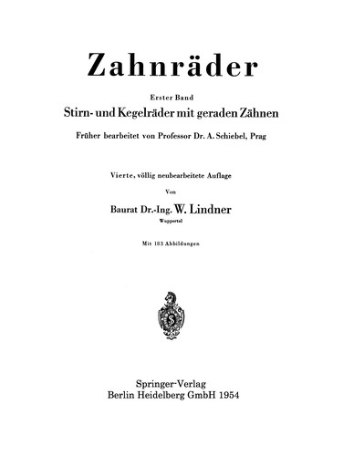 Cover for Zahnräder