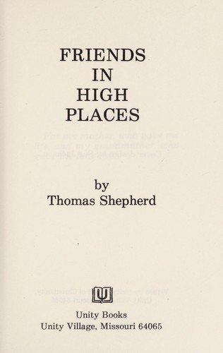 Cover for Friends in High Places