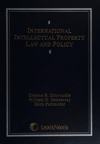 Cover for International intellectual property law and policy