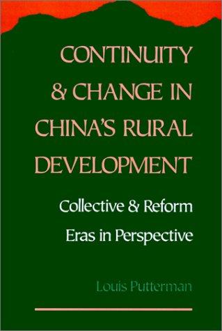 Cover for Continuity and change in China's rural development