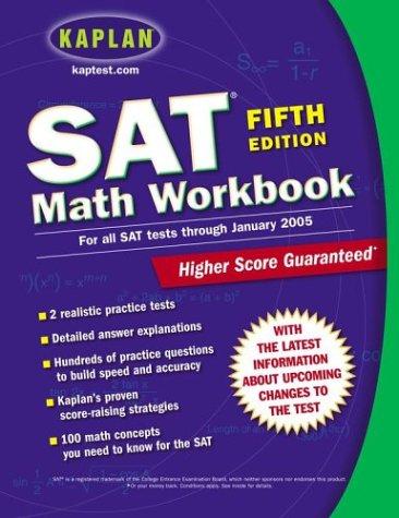 Cover for Kaplan SAT Math Workbook 