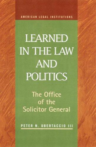 Cover for Learned in the Law and Politics