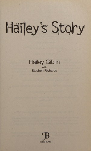 Cover for Hailey's Story