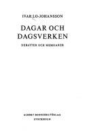 Cover for Dagar och dagsverken