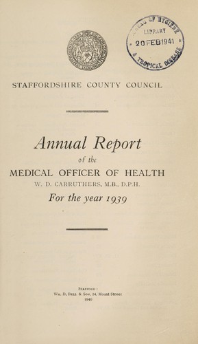 Cover for [Report 1939]