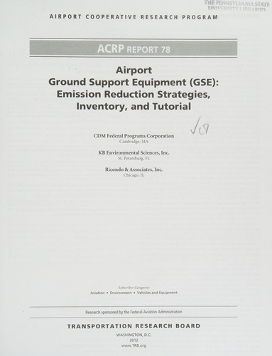Cover for Airport ground support equipment (GSE)