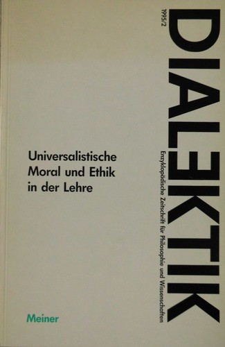 Cover for Universalistische Moral und Ethik in der Lehre