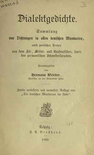 Cover for Dialektgedichte