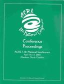 Cover for Acrl Eleventh National Conference Proceedings