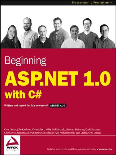Cover for Beginning ASP.NET 1.0 with C#