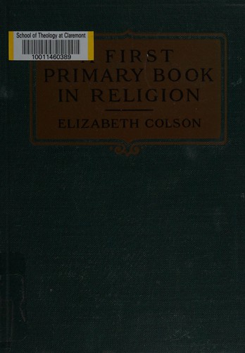 Cover for A first primary book in religion