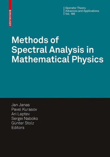 Cover for Methods of spectral analysis in mathematical physics