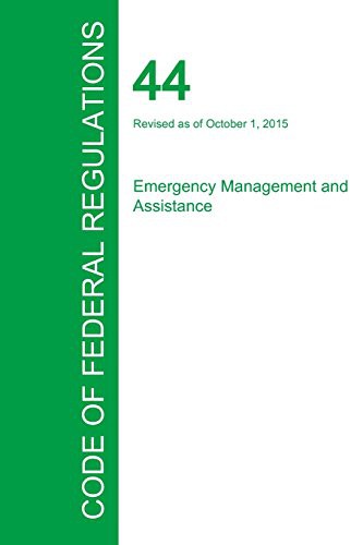 Cover for Code of Federal Regulations Title 44, Volume 1, October 1, 2015