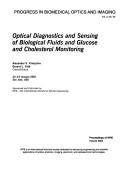 Cover for Optical diagnostics and sensing of biological fluids and glucose and cholesterol monitoring