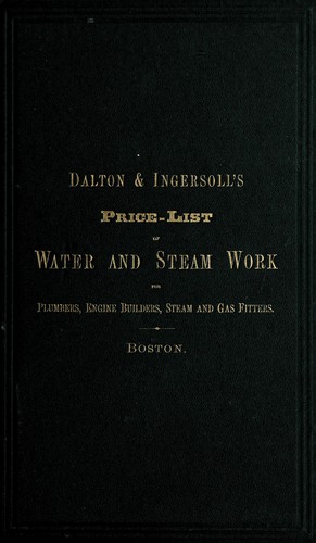 Cover for Price-list of plumbers' brass work, copper, iron, and earthen ware, and plumbing materials manufactured by Hayden, Gere & Co