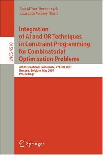 Cover for Integration of AI and OR Techniques in Constraint Programming for Combinatorial Optimization Problems