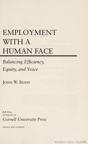 Cover for Employment with a human face