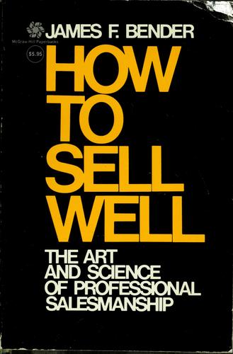 Cover for How to Sell Well