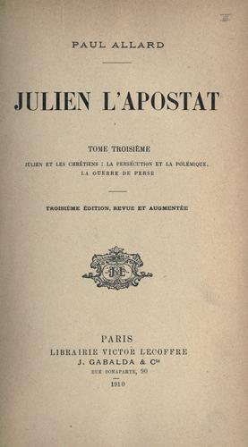 Cover for Julien l'Apostat.