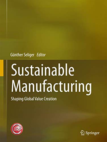 Cover for Sustainable Manufacturing