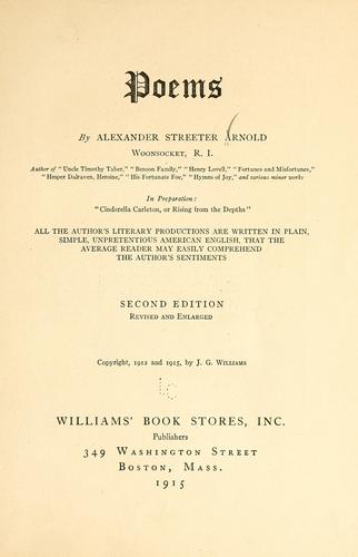 Cover for Poems